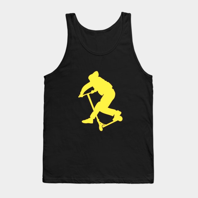 Stunt scooter boy CANCAN yellow Tank Top by stuntscooter